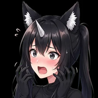 驚きあわわ顔